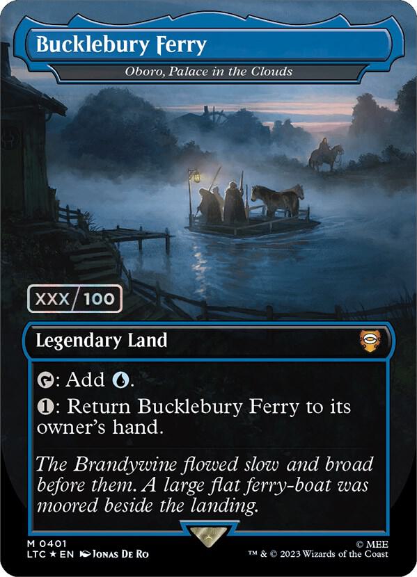Bucklebury Ferry Oboro Palace in the Clouds Borderless Serial Numbered 401 (Commander: The Lord of the Rings: Tales of Middle-earth)  - Double Rainbow Foil | Good Games Modbury
