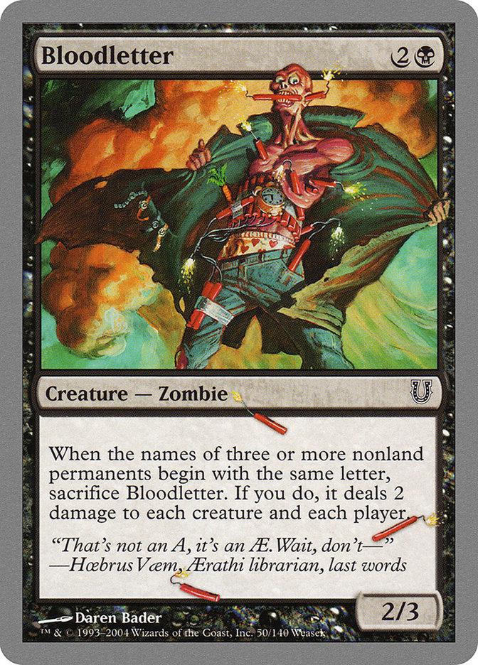 Bloodletter 50/140 (Unhinged)  - Foil | Good Games Modbury