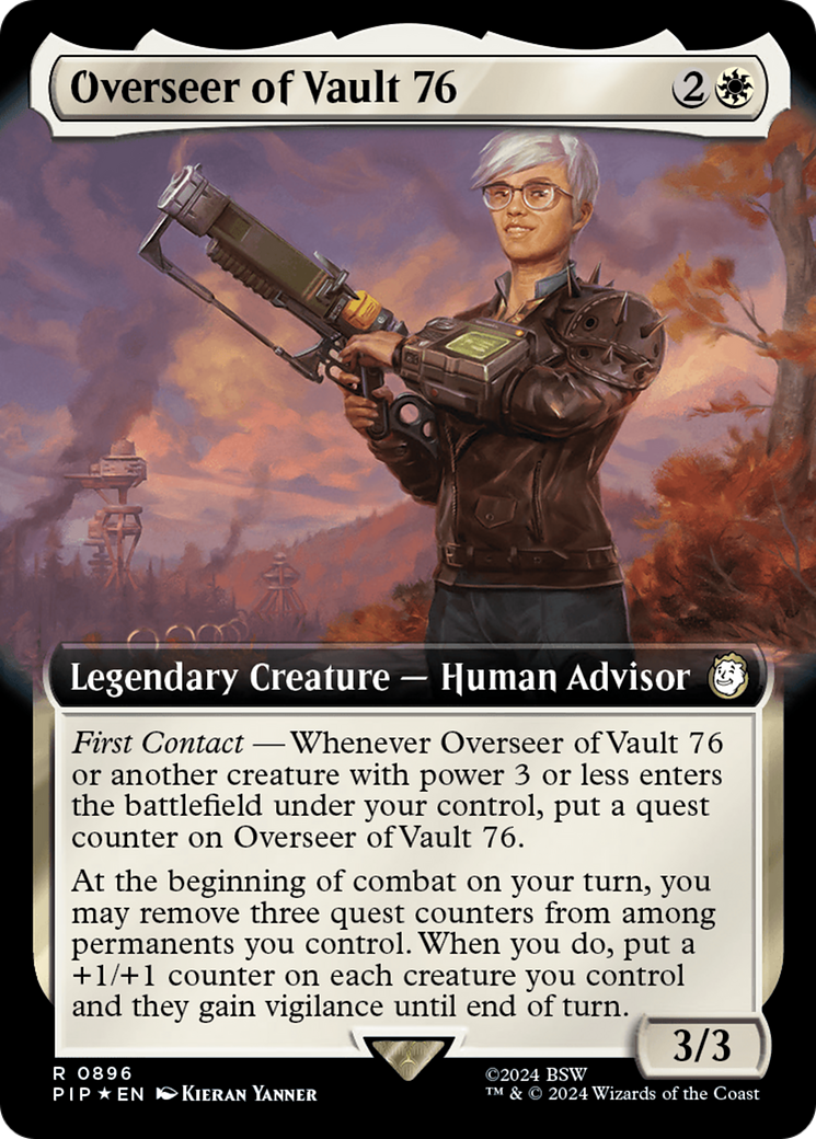 Overseer of Vault 76 (Extended Art) (Surge Foil) [Fallout] | Good Games Modbury