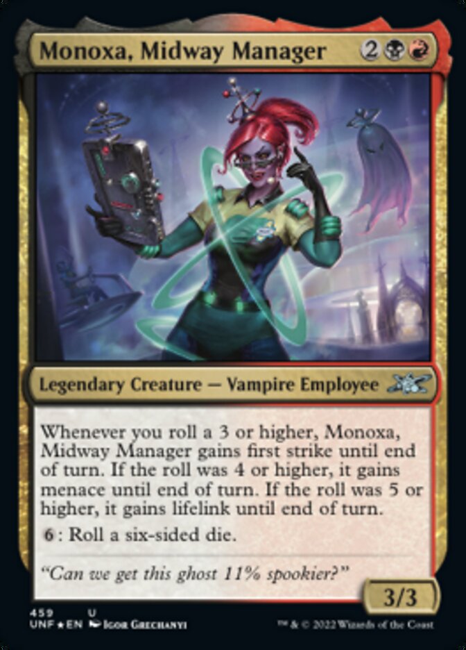 Monoxa, Midway Manager (Galaxy Foil) [Unfinity] | Good Games Modbury