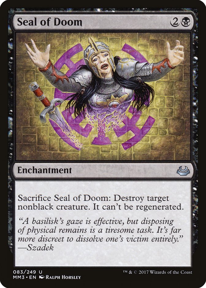 Seal of Doom 83/249 (Modern Masters 2017)  | Good Games Modbury