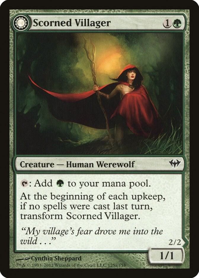 Scorned Villager 125 (Dark Ascension)  - Foil | Good Games Modbury