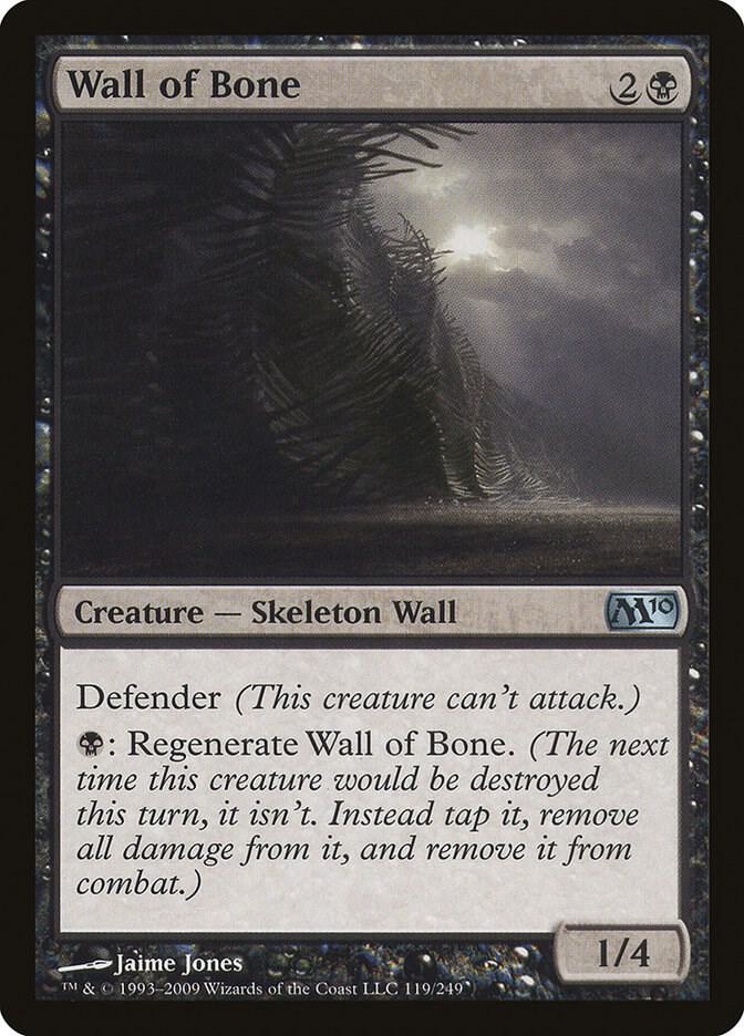 Wall of Bone 119/249 (Magic 2010 (M10))  - Foil | Good Games Modbury