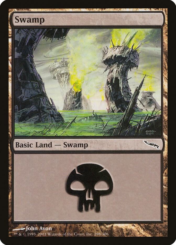 Swamp 298/306 (Mirrodin)  | Good Games Modbury