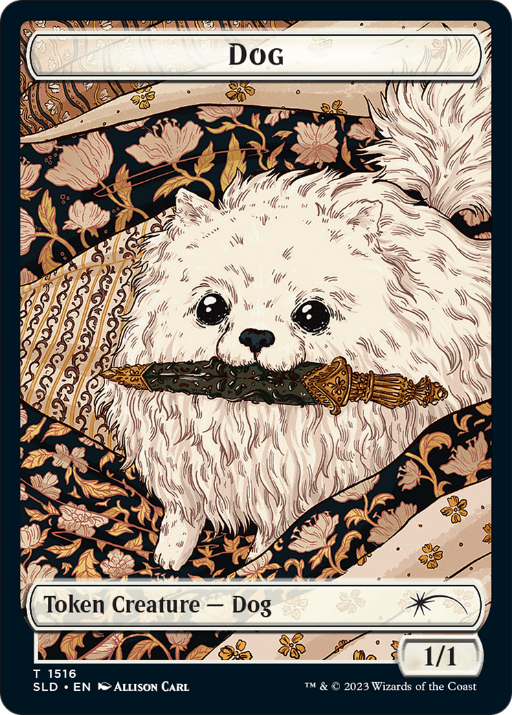 Dog // Cat Double-Sided Token [Secret Lair Commander Deck: Raining Cats and Dogs Tokens] | Good Games Modbury