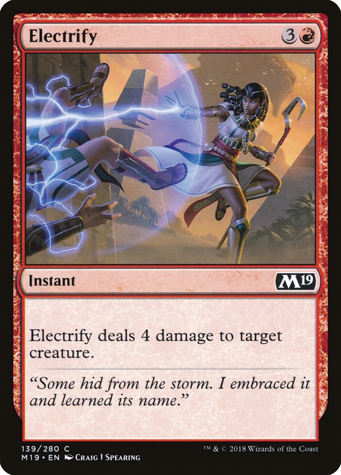 Electrify [Core Set 2019] | Good Games Modbury