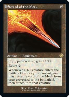 Sword of the Meek 59/63 (The Brothers' War: Retro Frame Artifacts)  - Foil | Good Games Modbury