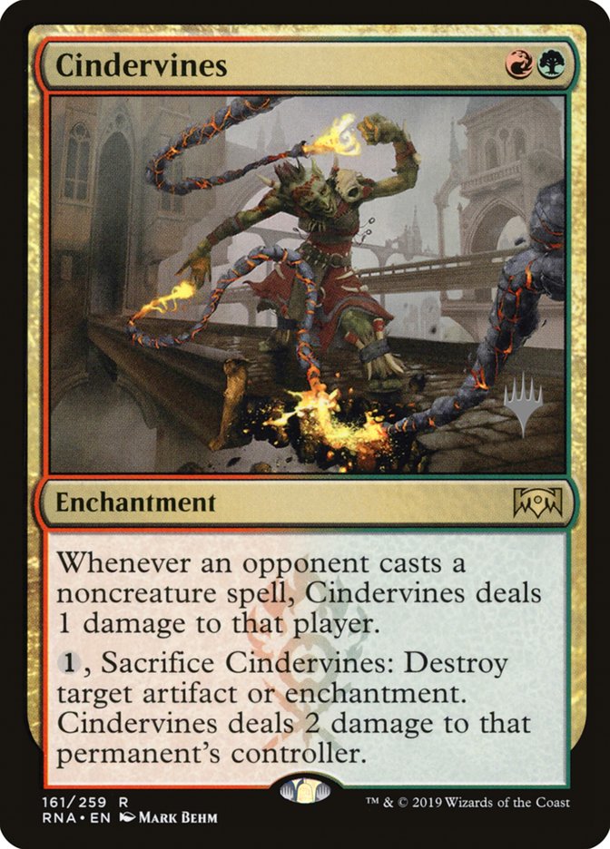 Cindervines (Promo Pack) [Ravnica Allegiance Promos] | Good Games Modbury