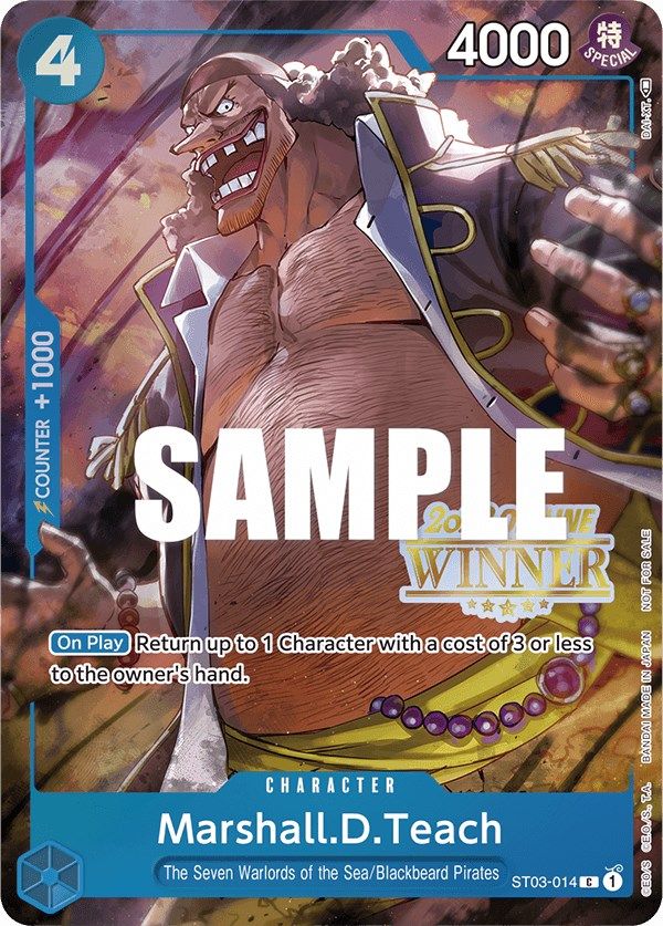 Marshall.D.Teach (Offline Regional 2023) [Winner] [One Piece Promotion Cards] | Good Games Modbury