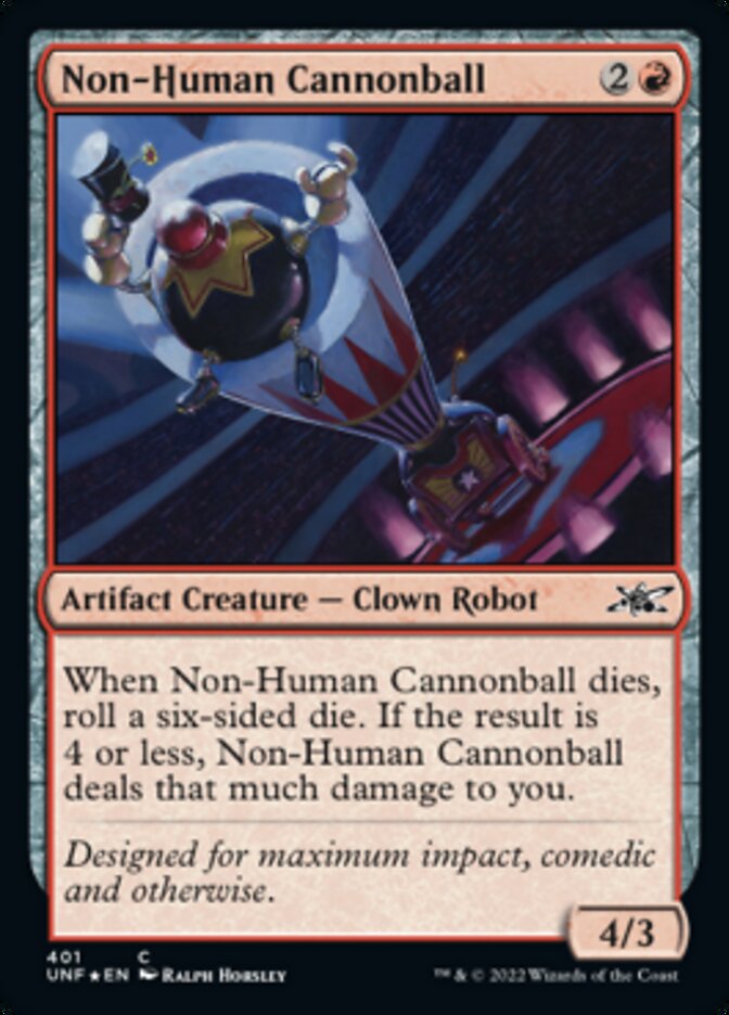 Non-Human Cannonball (Galaxy Foil) [Unfinity] | Good Games Modbury