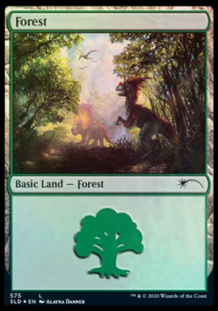 Forest (Dinosaurs) (575) [Secret Lair Drop Promos] | Good Games Modbury