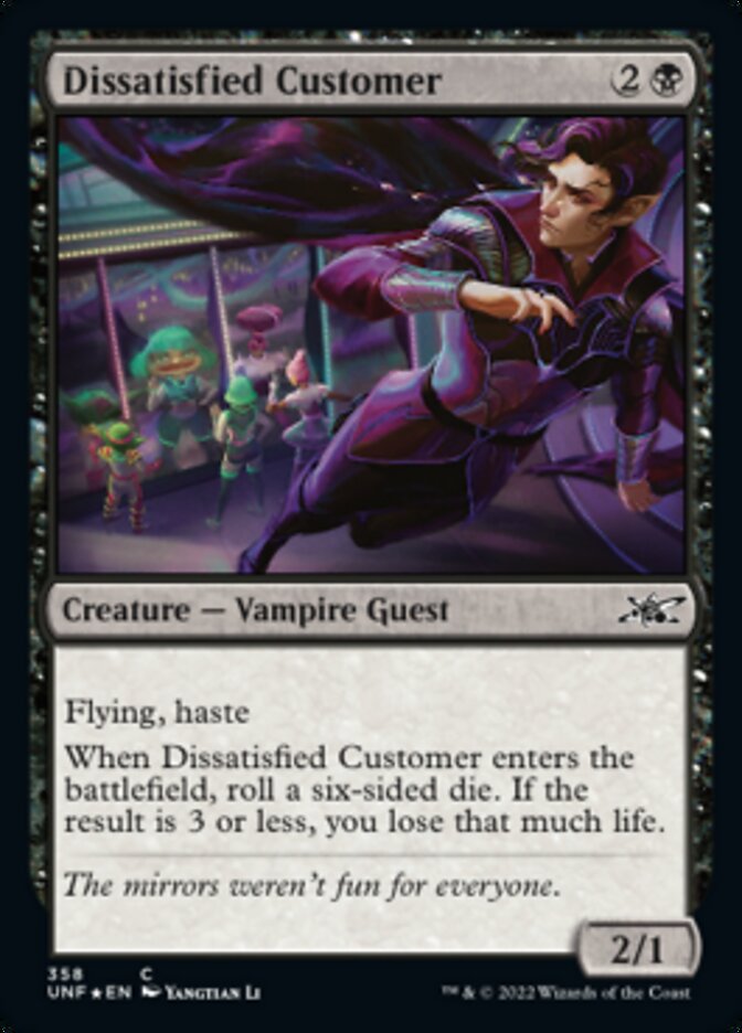 Dissatisfied Customer (Galaxy Foil) [Unfinity] | Good Games Modbury