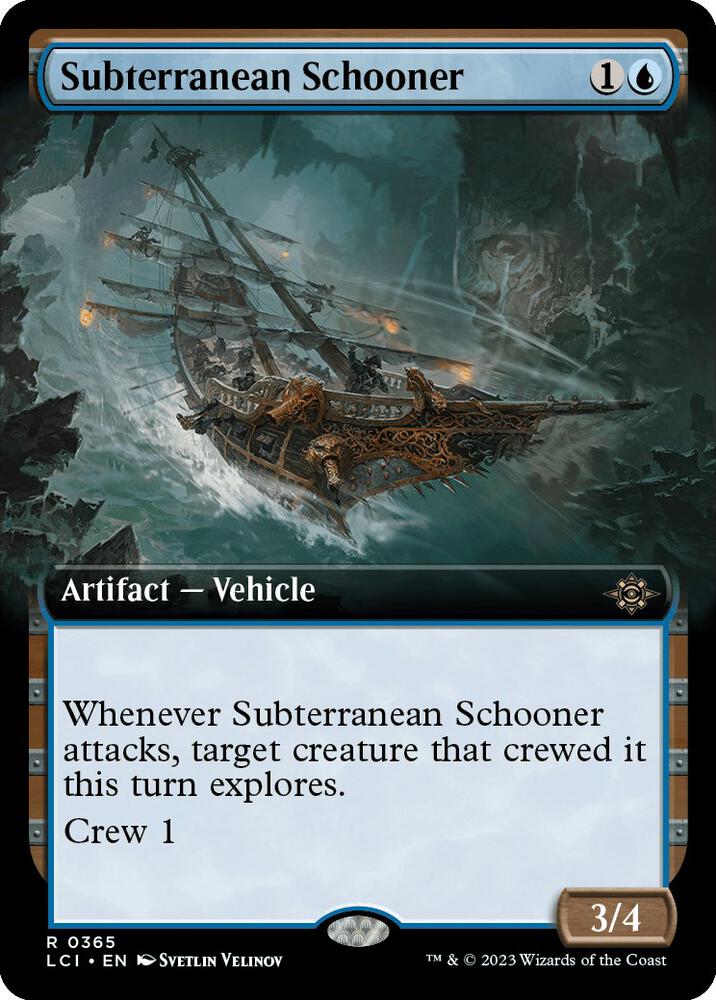 Subterranean Schooner 365/291 (The Lost Caverns of Ixalan)  - Extended Art Foil | Good Games Modbury