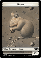 Mouse // Food (0012) Double-Sided Token [Wilds of Eldraine Tokens] | Good Games Modbury