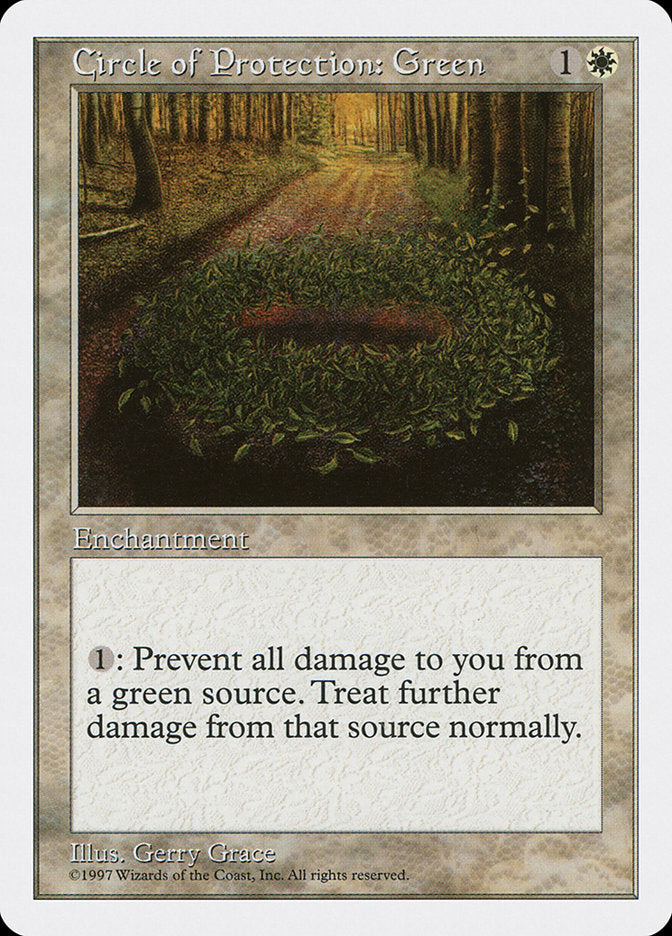 Circle of Protection: Green [Fifth Edition] | Good Games Modbury