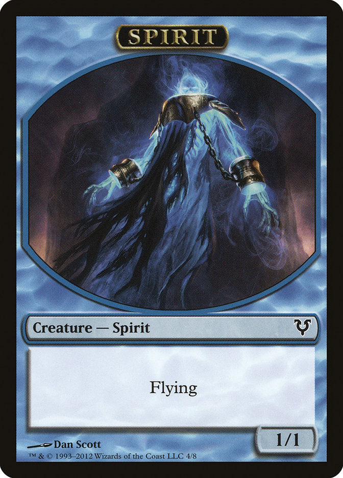 Spirit Token (4/8) [Avacyn Restored Tokens] | Good Games Modbury