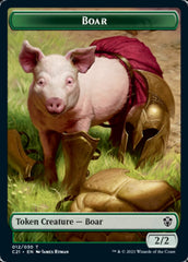 Hydra // Boar Double-Sided Token [Commander 2021 Tokens] | Good Games Modbury