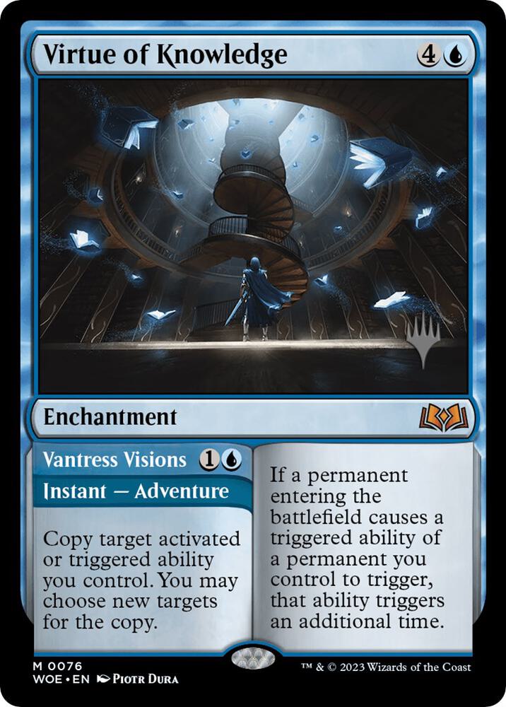 Virtue of Knowledge 76 (Promo Pack: Wilds of Eldraine)  - Foil | Good Games Modbury
