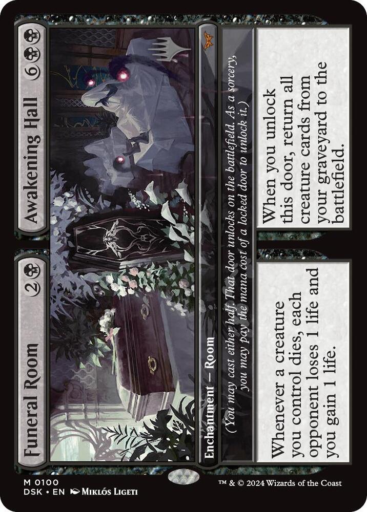 Funeral Room Awakening Hall 100 (Promo Pack: Duskmourn: House of Horror)  - Foil | Good Games Modbury