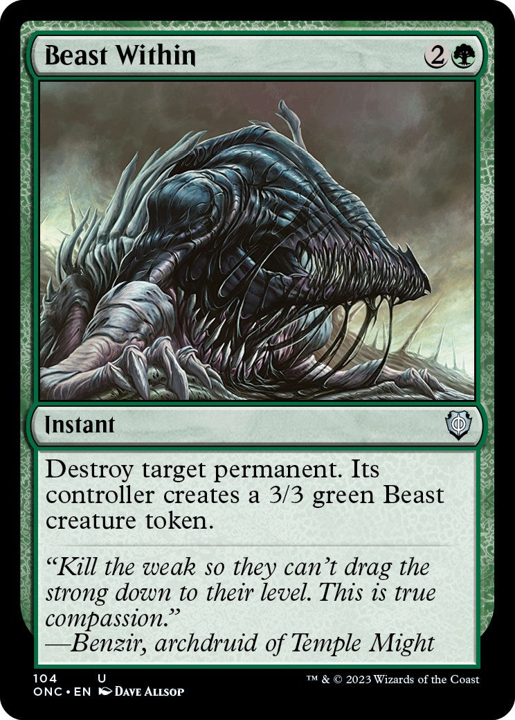 Beast Within [Phyrexia: All Will Be One Commander] | Good Games Modbury