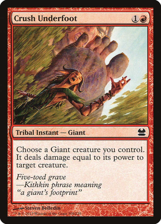 Crush Underfoot 109/229 (Modern Masters)  | Good Games Modbury