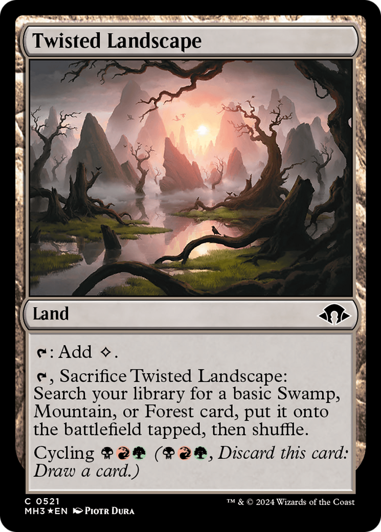 Twisted Landscape (Ripple Foil) [Modern Horizons 3] | Good Games Modbury