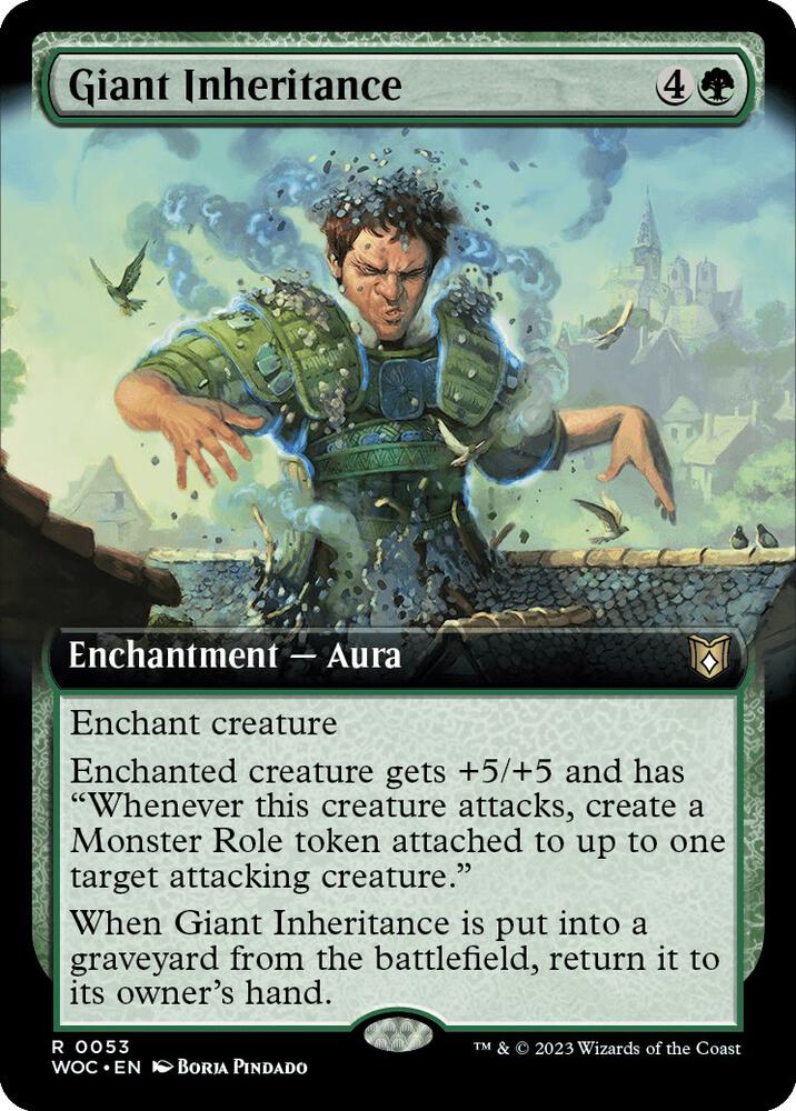 Giant Inheritance 53/173 (Commander: Wilds of Eldraine)  - Extended Art | Good Games Modbury