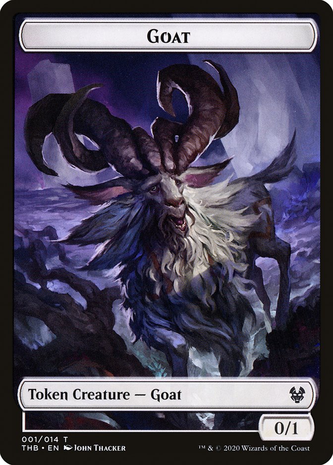 Goat Token [Theros Beyond Death Tokens] | Good Games Modbury