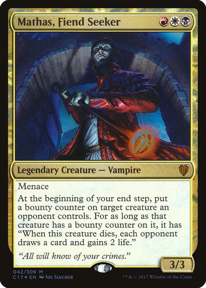 Mathas, Fiend Seeker 42/309 (Commander 2017)  - Foil | Good Games Modbury