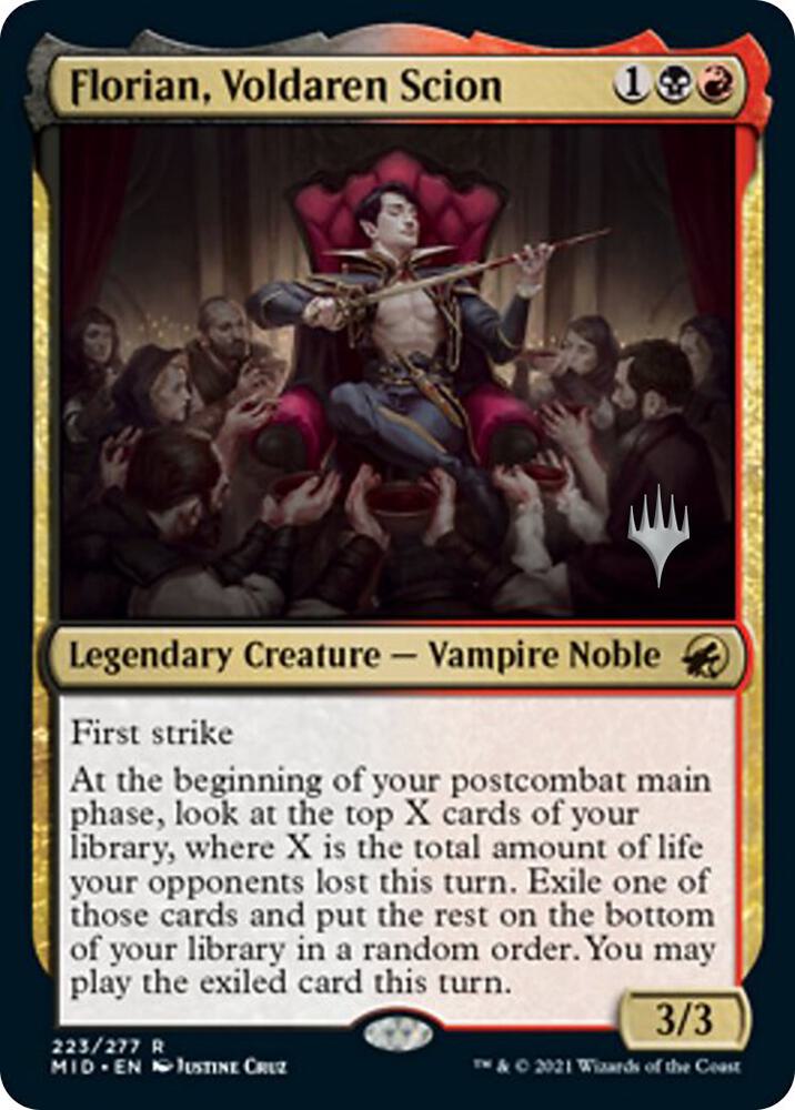 Florian Voldaren Scion 223 (Promo Pack: Innistrad: Midnight Hunt)  - Foil | Good Games Modbury