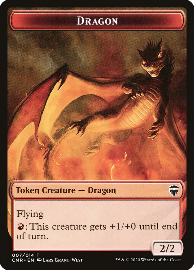 Dragon Token [Commander Legends Tokens] | Good Games Modbury