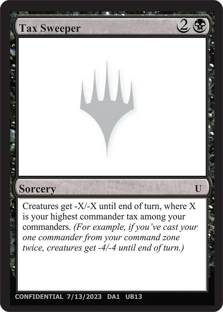 Tax Sweeper UU14b/477 (Un-Known Event Playtest Cards)  | Good Games Modbury