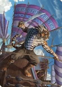 Jedit Ojanen Mercenary Art Card 48 (Art Series: Dominaria United)  | Good Games Modbury