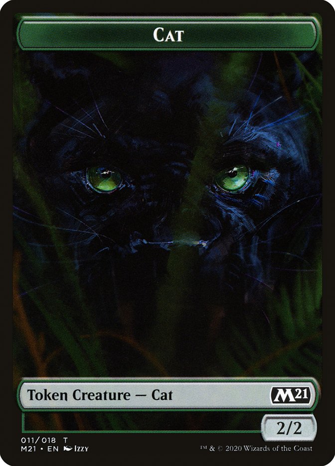 Beast // Cat (011) Double-Sided Token [Core Set 2021 Tokens] | Good Games Modbury