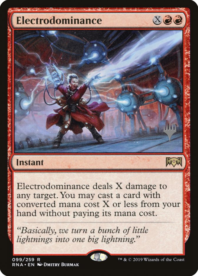 Electrodominance (Promo Pack) [Ravnica Allegiance Promos] | Good Games Modbury
