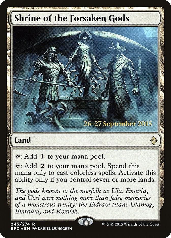 Shrine of the Forsaken Gods 245s/90 (Prerelease Cards)  - Foil | Good Games Modbury