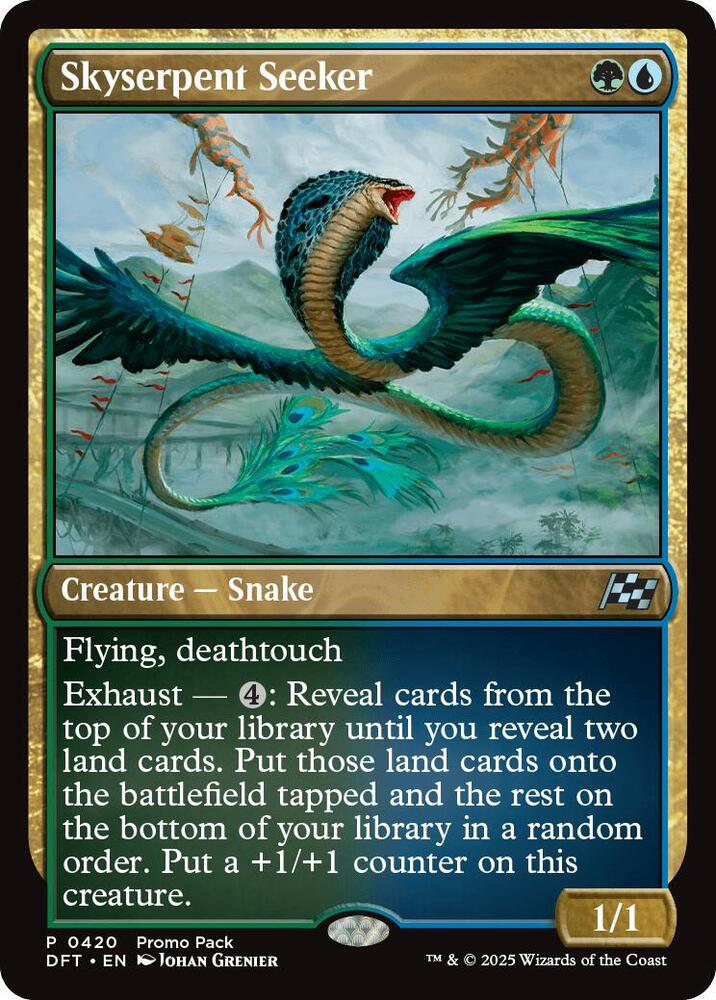 Skyserpent Seeker 420/291 (Promo Pack: Aetherdrift)  - Foil | Good Games Modbury