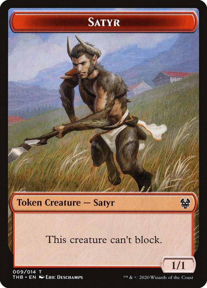 Kraken // Satyr Double-Sided Token [Theros Beyond Death Tokens] | Good Games Modbury