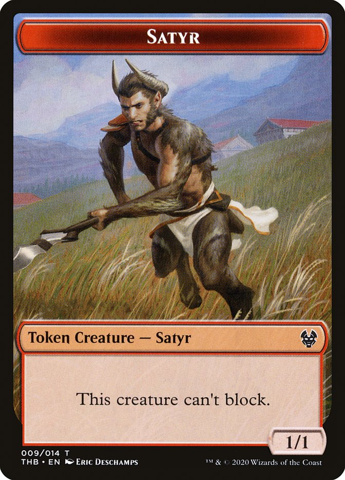 Reflection // Satyr Double-Sided Token [Theros Beyond Death Tokens] | Good Games Modbury