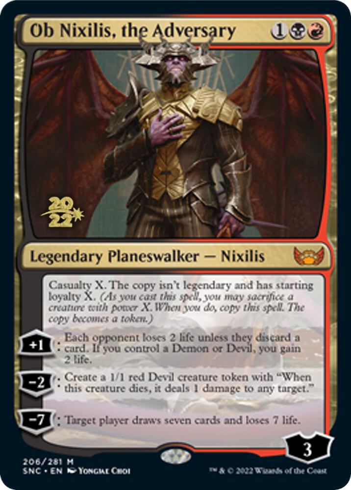 Ob Nixilis the Adversary 206s/161 (Prerelease Cards)  - Foil | Good Games Modbury