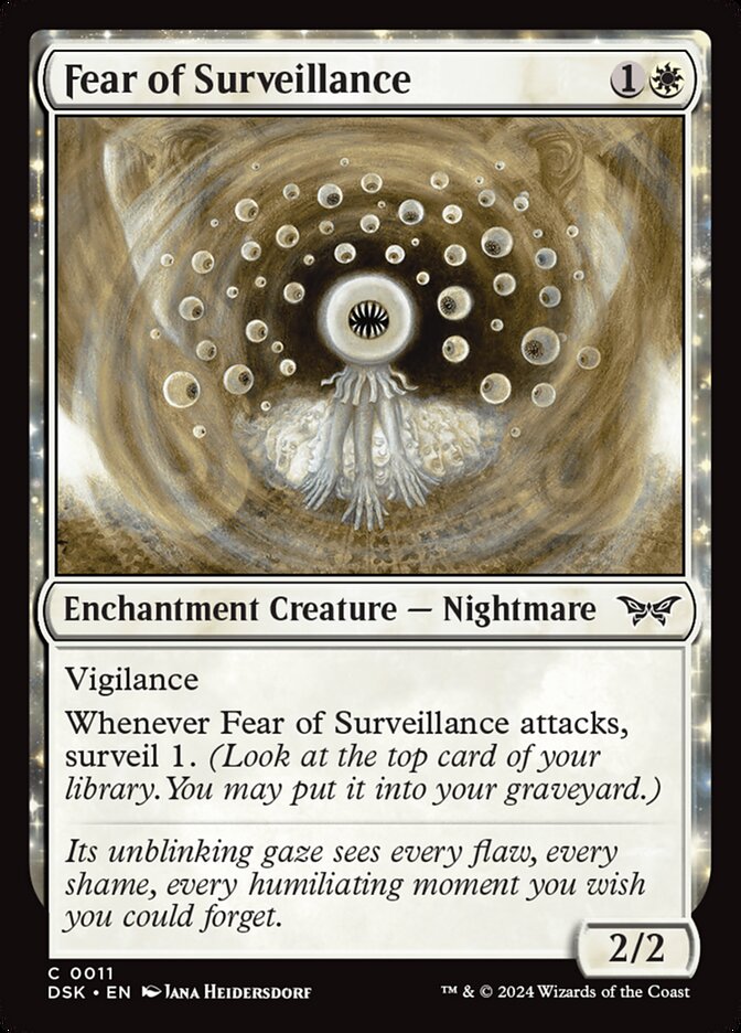 Fear of Surveillance 11/286 (Duskmourn: House of Horror)  - Foil | Good Games Modbury