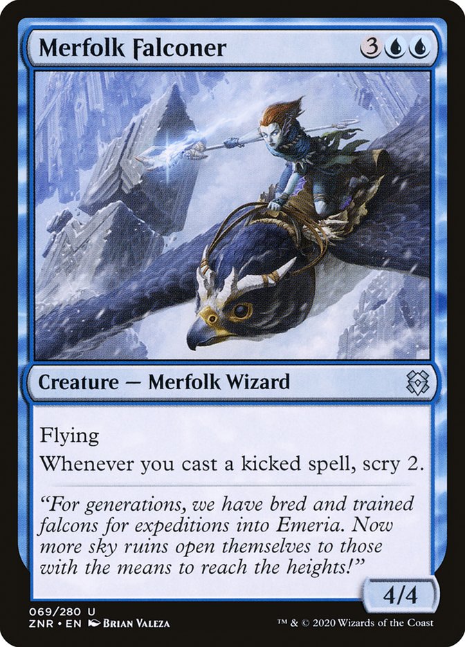 Merfolk Falconer [Zendikar Rising] | Good Games Modbury