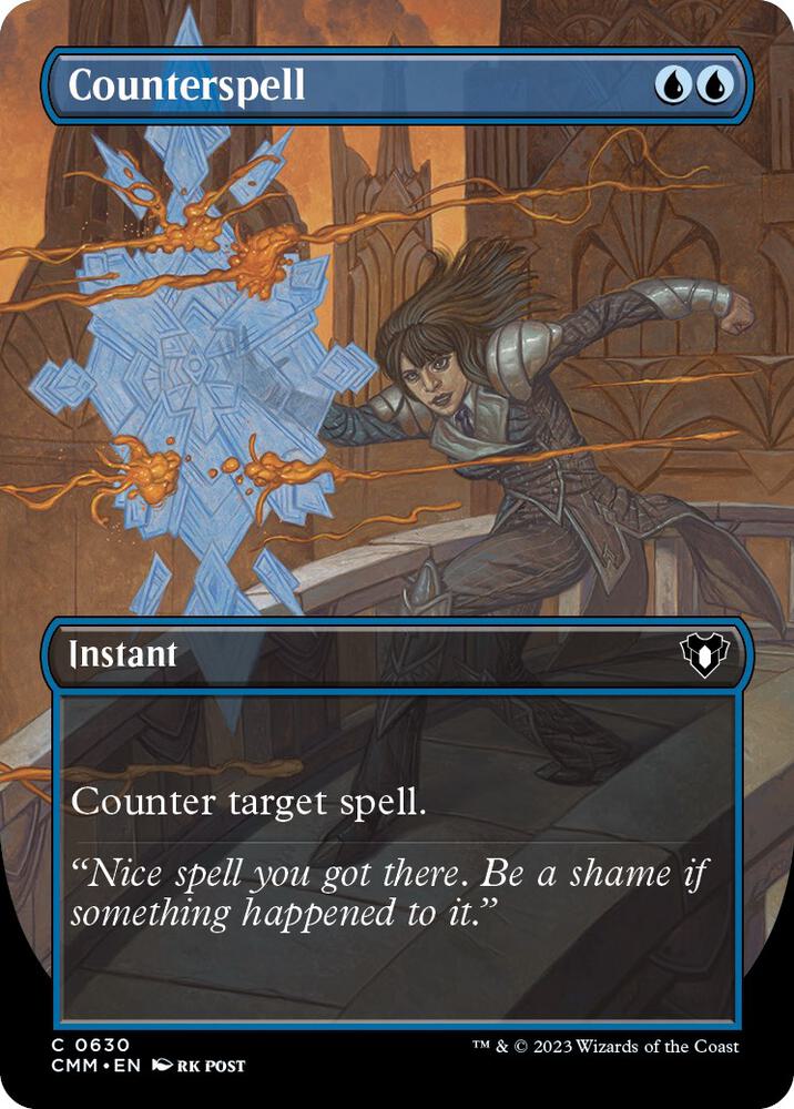 Counterspell 630/451 (Commander Masters)  - Borderless | Good Games Modbury