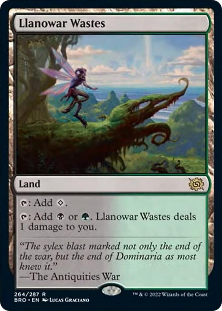 Llanowar Wastes 264 (The Brothers' War)  - Foil | Good Games Modbury