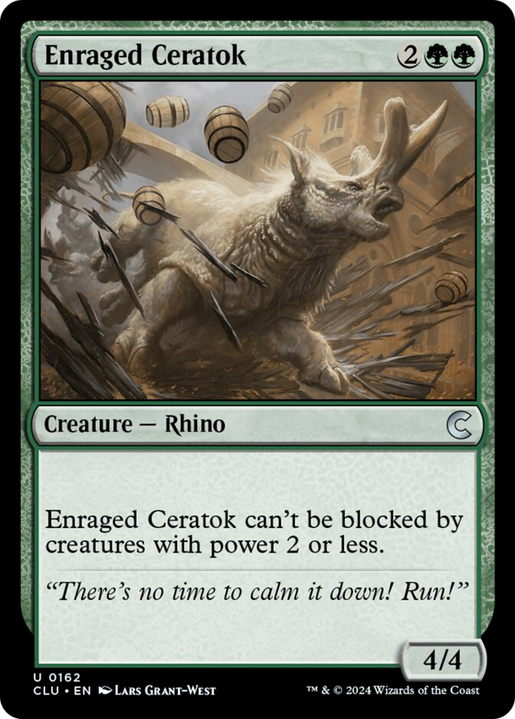 Enraged Ceratok [Ravnica: Clue Edition] | Good Games Modbury