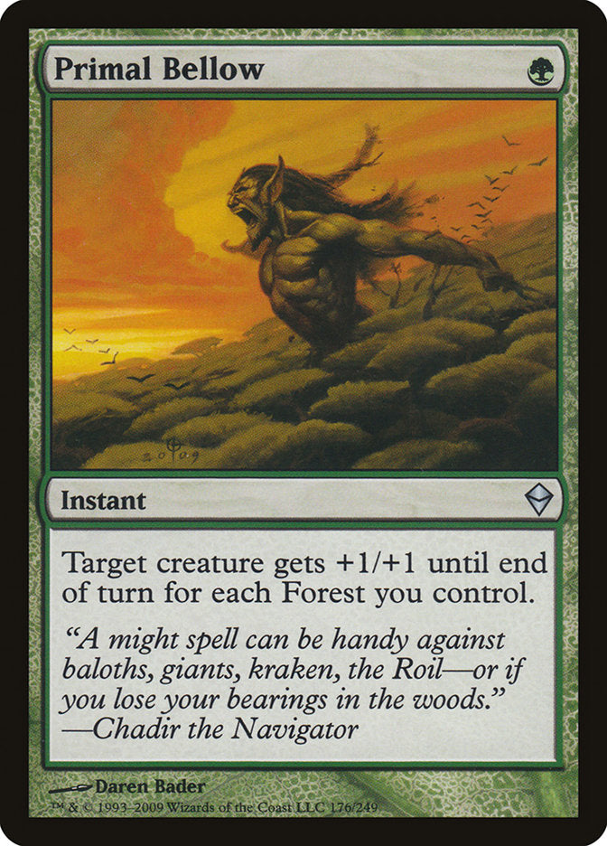 Primal Bellow 176/249 (Zendikar)  - Foil | Good Games Modbury