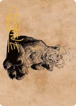 Wilson Refined Grizzly Art Card Gold Stamped Signature 60 (Art Series: Commander Legends: Battle for Baldur's Gate)  | Good Games Modbury