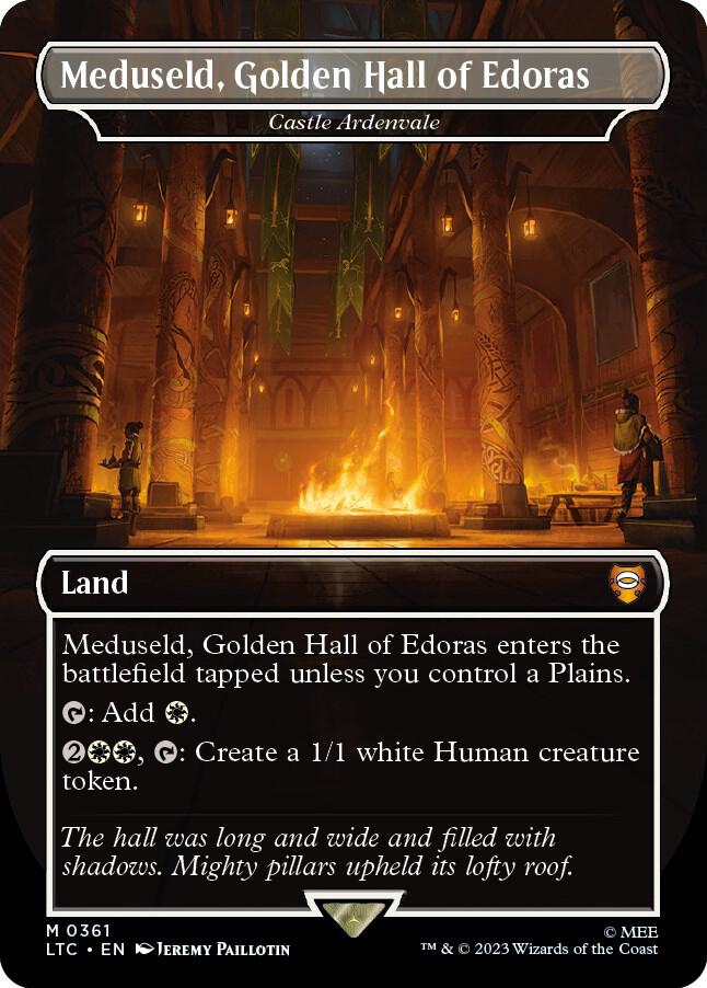 Meduseld, Golden Hall of Edoras - Castle Ardenvale 361 (Commander: The Lord of the Rings: Tales of Middle-earth)  - Borderless Foil | Good Games Modbury