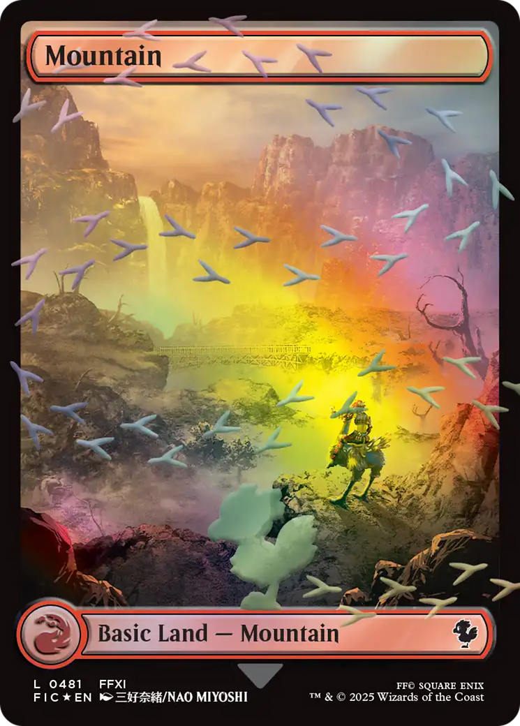 Mountain (Chocobo Track Foil) [FINAL FANTASY Commander] | Good Games Modbury