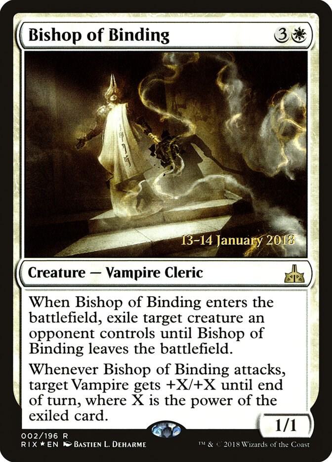 Bishop of Binding 2s/98 (Prerelease Cards)  - Foil | Good Games Modbury